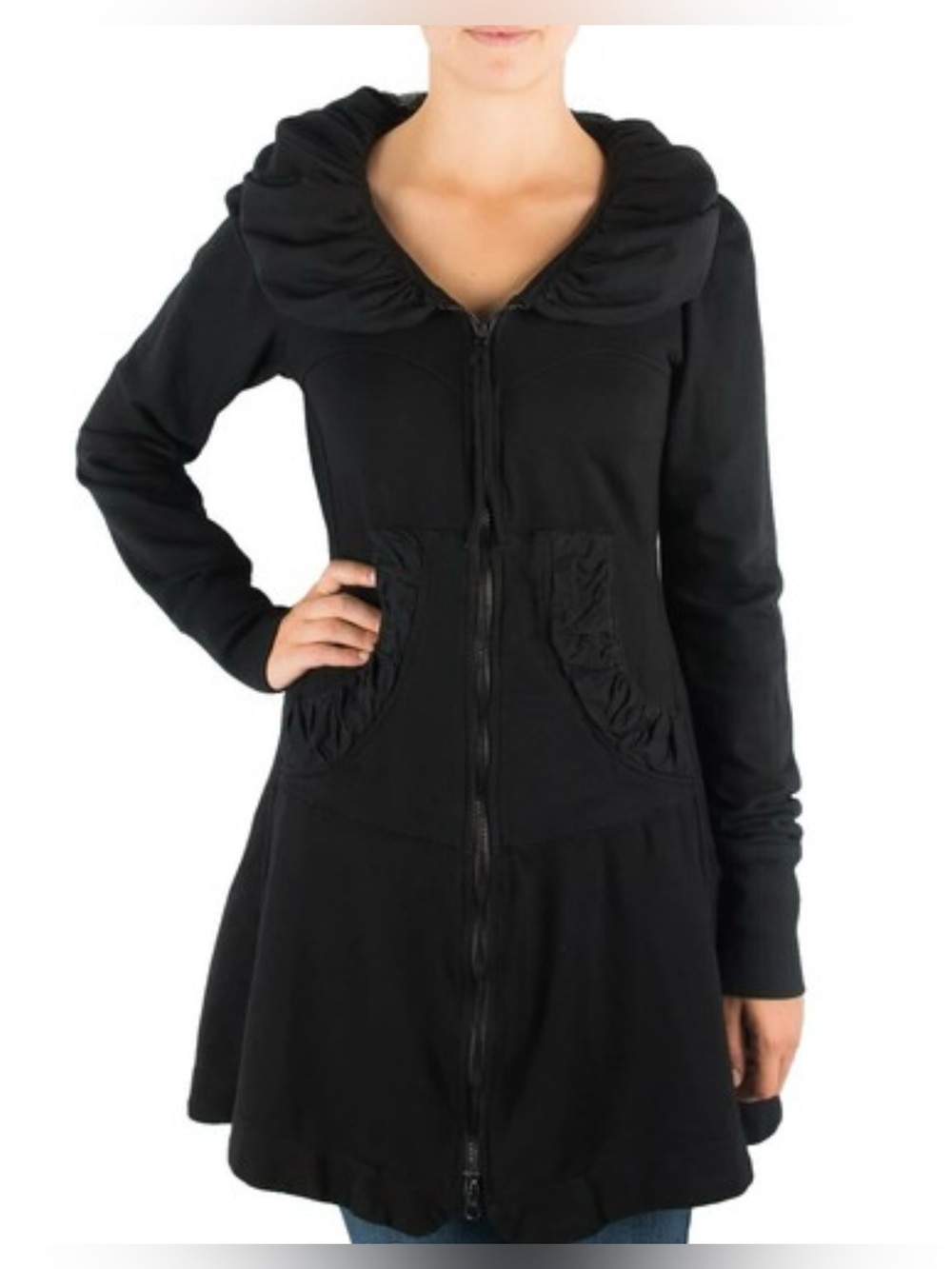 Prairie Underground Coral Cloaked Hoodie Sz Small